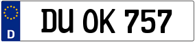Trailer License Plate